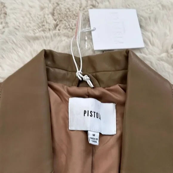 Pistola Roman Oversized Double Breasted Blazer in Taupe Size M - Picture 6 of 7